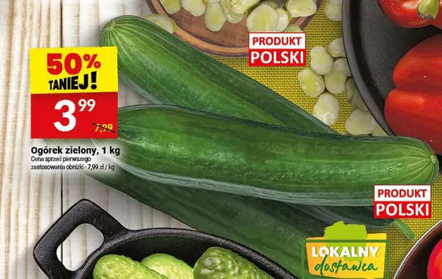 Ogórek zielony polski promocja w Twój Market