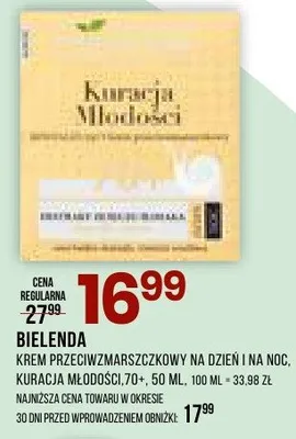 Krem przeciwzmarszczkowy na dzień i na noc kuracja młodości 70+ promocja w Drogerie Natura