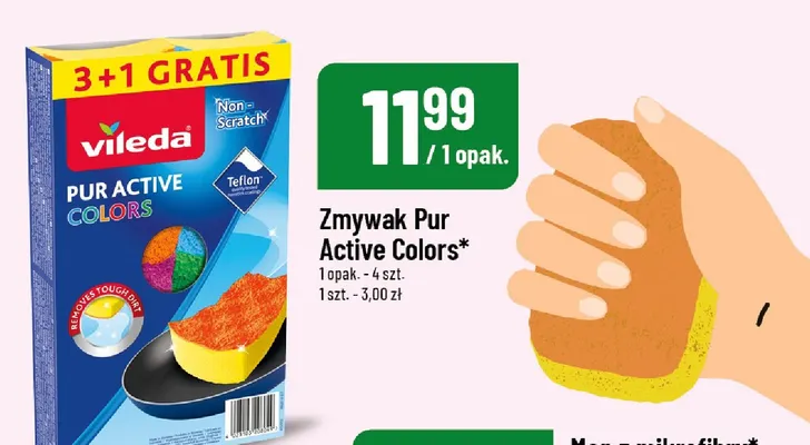 Zmywak Pur Active Colors Vileda promocja w POLOmarket