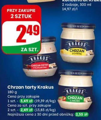 Chrzan tarty promocja w Dino