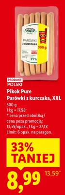 Parówki z kurczaka, XXL promocja w Lidl