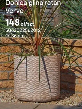 Donica glina ratan Verve promocja w Castorama
