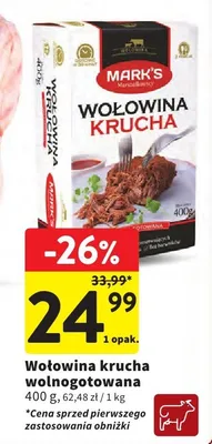 Wołowina krucha wolnogotowana promocja w Intermarche