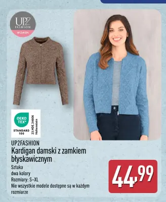 Kardigan damski z zamkiem błyskawicznym UP2FASHION promocja w Aldi