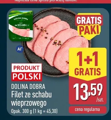 Filet ze schabu wieprzowego Dolina Dobra promocja w Aldi