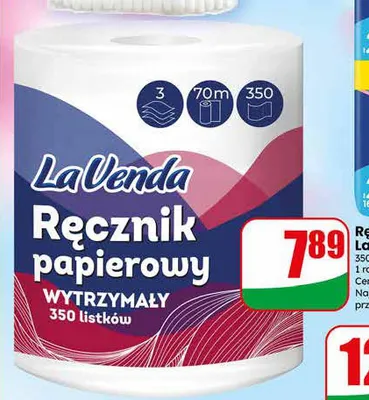 Ręcznik papierowy LaVenda Wytrzymały promocja w Dino