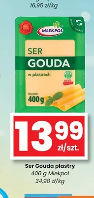 Ser Gouda plastry Mlekpol promocja w emma MARKET