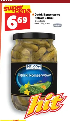 Ogórki konserwowe Helcom promocja w TOPAZ