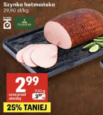 Szynka hełmańska promocja w Delikatesy Centrum