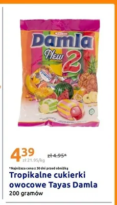 Tropikalne cukierki owocowe Tayas Damla promocja w Action