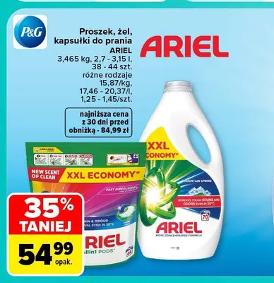 Żel do prania Ariel promocja w Carrefour
