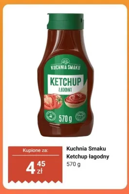 Ketchup łagodny Kuchnia Smaku promocja w Dino