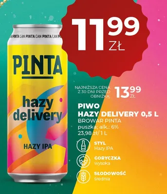 Piwo promocja w Duży Ben