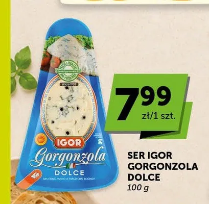 Ser Gorgonzola Dolce Igor promocja w Groszek