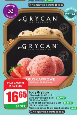 Lody Grycan promocja w Dino