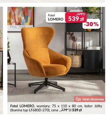 Fotel Lomero promocja w Salony Agata