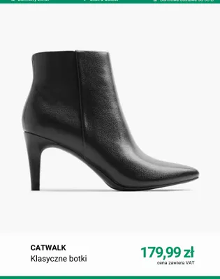 Klasyczne botki Catwalk promocja w Deichmann