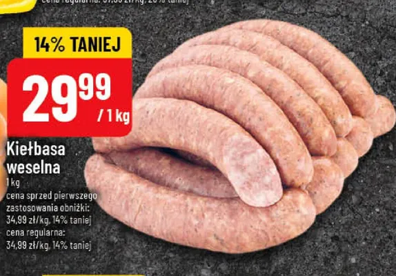 Kiełbasa weselna promocja w POLOmarket