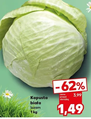 Kapusta biała luzem promocja w Kaufland