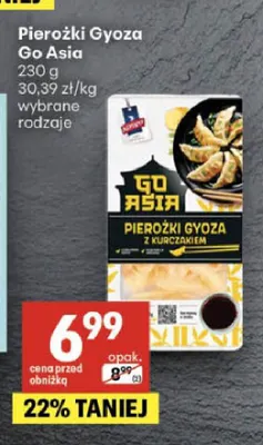 Pierożki gyoza Go Asia promocja w Delikatesy Centrum