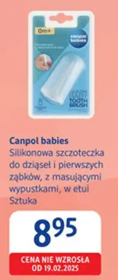 Silikonowa szczoteczka do dziąsek i pierwszych ząbków, z masującymi wypustkami, w etui promocja w Drogerie DM