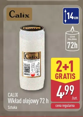 Wkład olejowy 72 h Calix promocja w Aldi