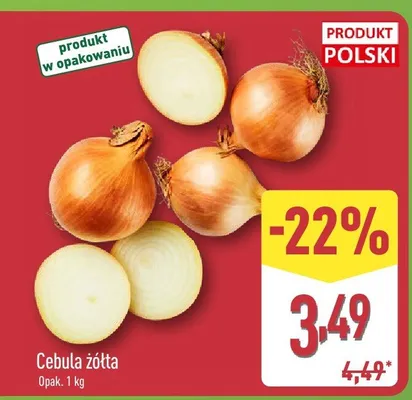 Cebula żółta promocja w Aldi