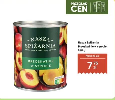 Brzoskwinie w syropie promocja w Biedronka