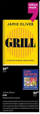 Książka Jamie Oliver Grill Wydawnictwo Insignis oprawa twarda promocja w Empik