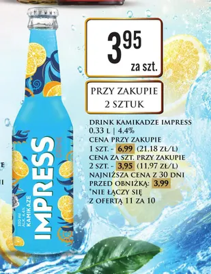 Drink Kamikaze Impress promocja w Dino