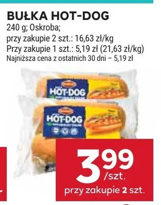 Bułka hot-dog promocja w Stokrotka