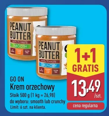 Krem orzechowy crunchy promocja w Aldi