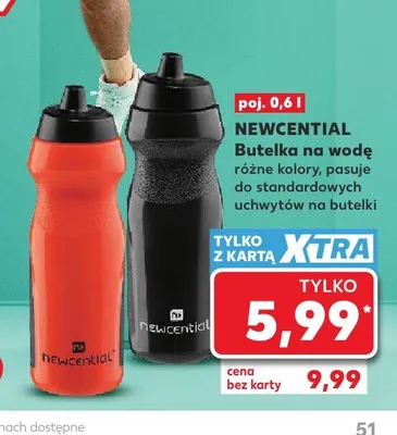 Butelka na wodę NEWCENTIAL promocja w Kaufland
