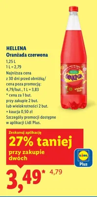 Oranżada czerwona  promocja w Lidl
