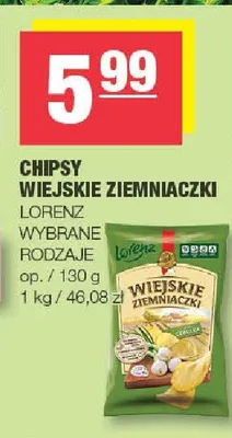 Chipsy Wiejskie Ziemniaczki Lorenz promocja w SPAR