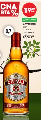 Whisky Regal 12 blended scotch aged 12 years promocja w Żabka