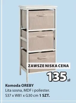 Komoda Oreby promocja w Jysk