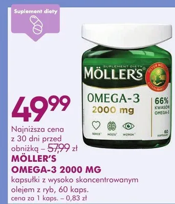 Kapsułki z wysoko skoncentrowanym olejem z ryb 60 kaps. promocja w Super-Pharm