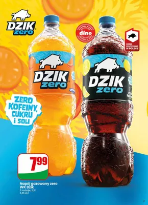 Napój gazowany zero WK Dzik orange promocja w Dino