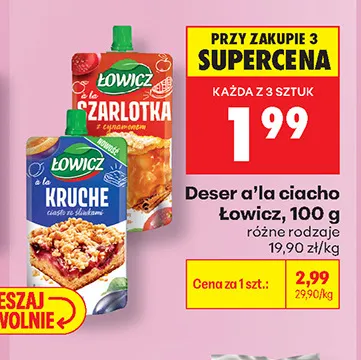 Deser a'la ciacho Łowicz promocja w Biedronka