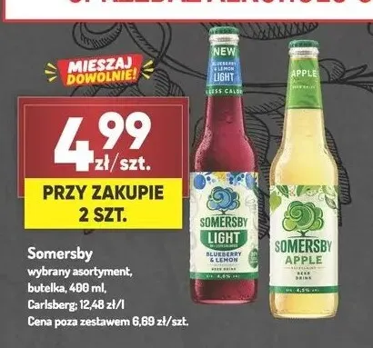 Piwo Somersby Light Blueberry & Lemon promocja w Avita