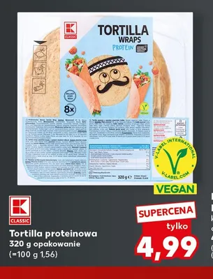 Tortilla proteinowa K-Classic promocja w Kaufland