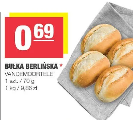 Bułka berlińska Vandemoortele promocja w SPAR