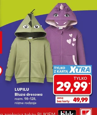 Bluza dresowa dziecięca Lupilu promocja w Kaufland