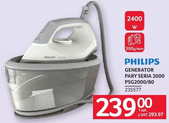 Generator pary SERIA 2000 PSG2000/80 PHILIPS promocja w Selgros