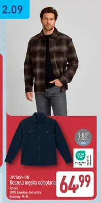 Koszula męska ocieplana UP2FASHION promocja w Aldi