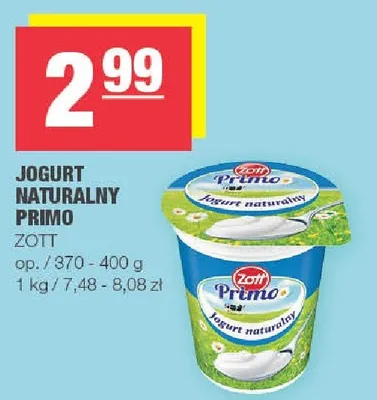 Jogurt naturalny promocja w SPAR