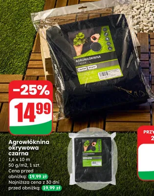 Agrowłóknina okrywowa czarna promocja w Dino