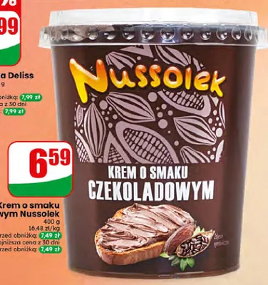 Krem o smaku czekoladowym Nussolek promocja w Dino