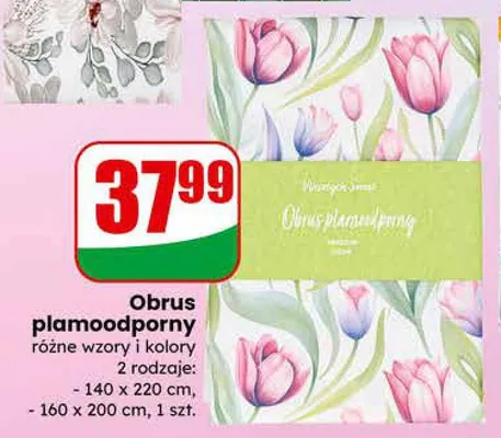 Obrus plamoodporny różne wzory i kolory promocja w Dino